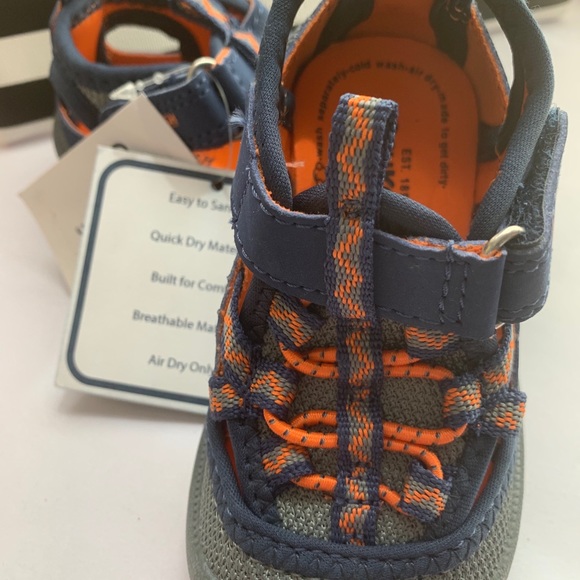 Oshkosh kids navy 5T Navy and orange color Velcro - Picture 2 of 13